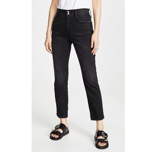 FRAME Denim Heritage Le Sylvie Slender Straight Fit High Rise Jeans Sz 26 NWT